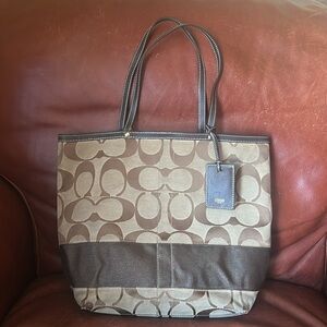 Coach Classic Signature Tote Bag